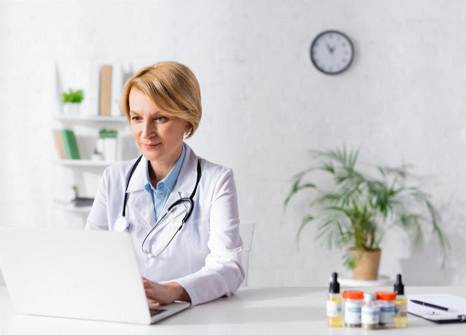 Doctor and Laptop